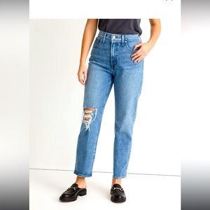 NWT Madewell The Perfect Vintage Straight Jean in Kingsbury Wash: Knee-Rip / 31
